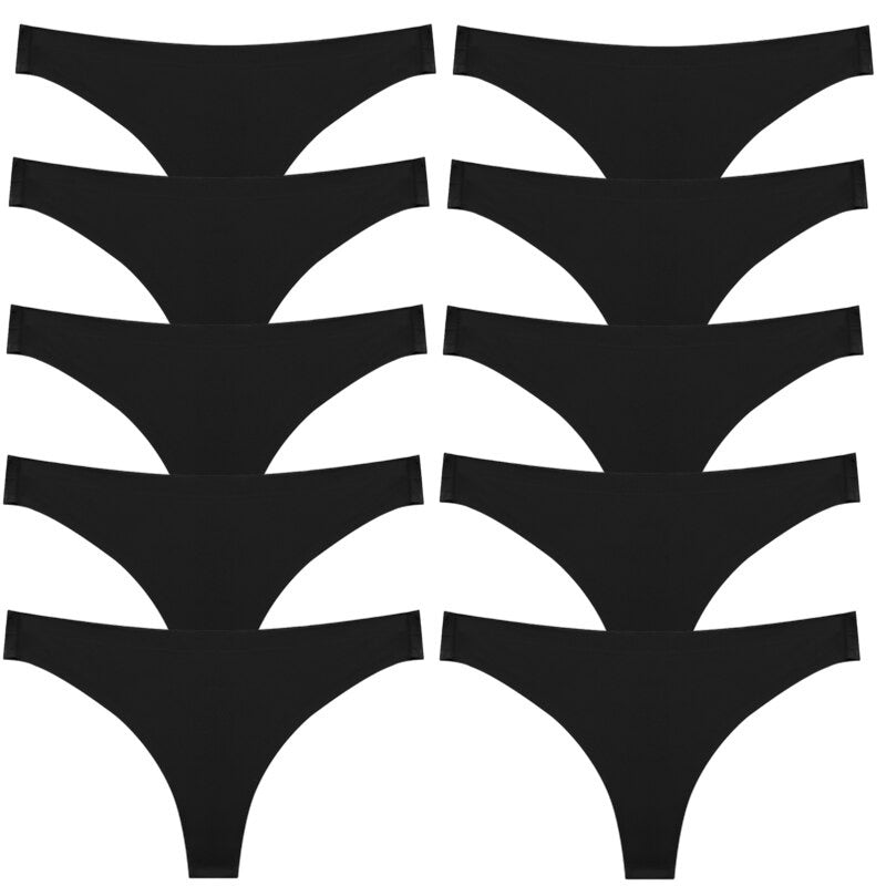 Calcinha Seda Soft Sem Costura (Kit Com 6 Peças)