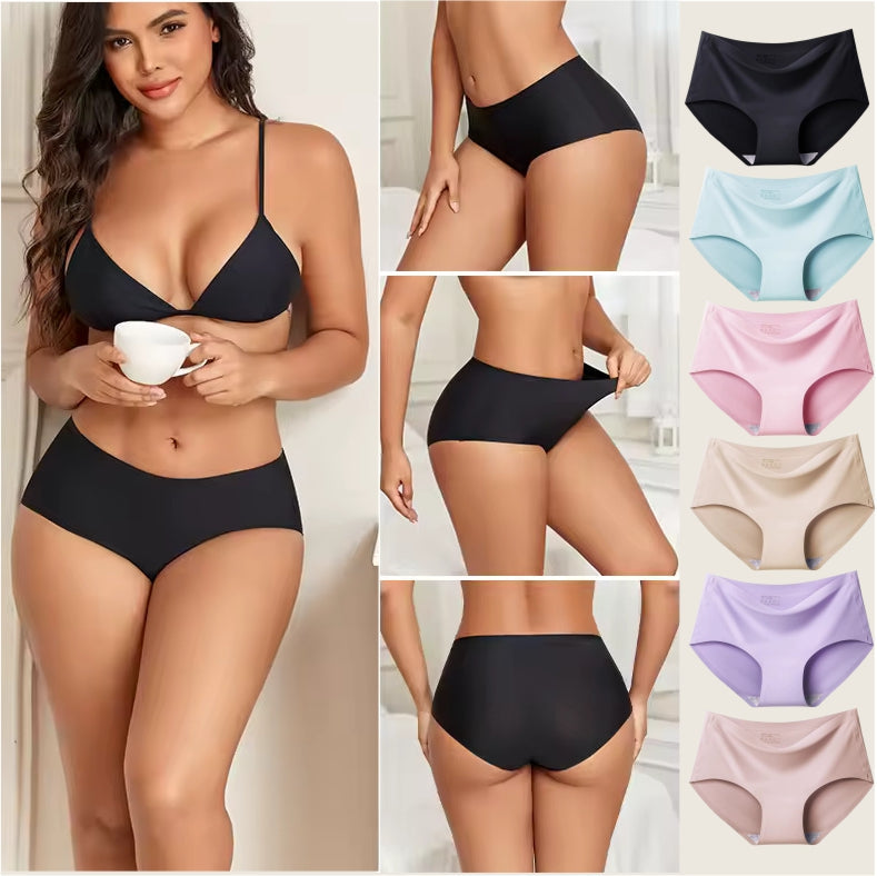 Calcinha Seda Soft Sem Costura (Kit Com 6 Peças)